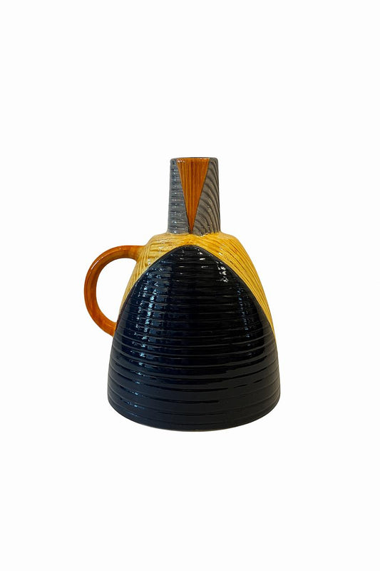 Multicolor Geometric Pitcher Vase