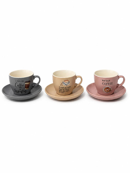 Coffee Cup & Saucer Set of 12