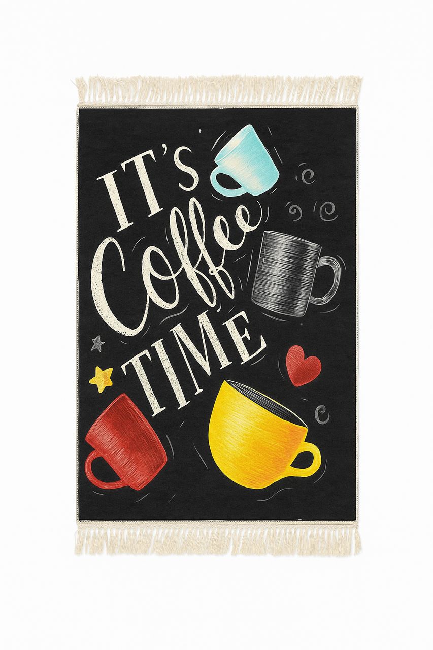 It’s Coffee Time Rug – Vibrant Mug Design