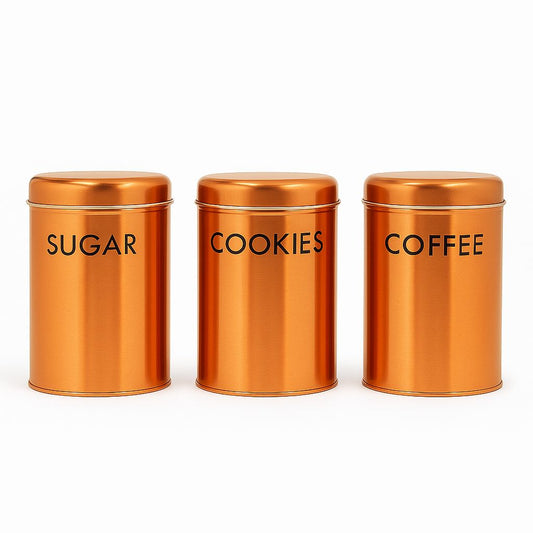 Copper Canister Set – Sugar, Cookies & Coffee