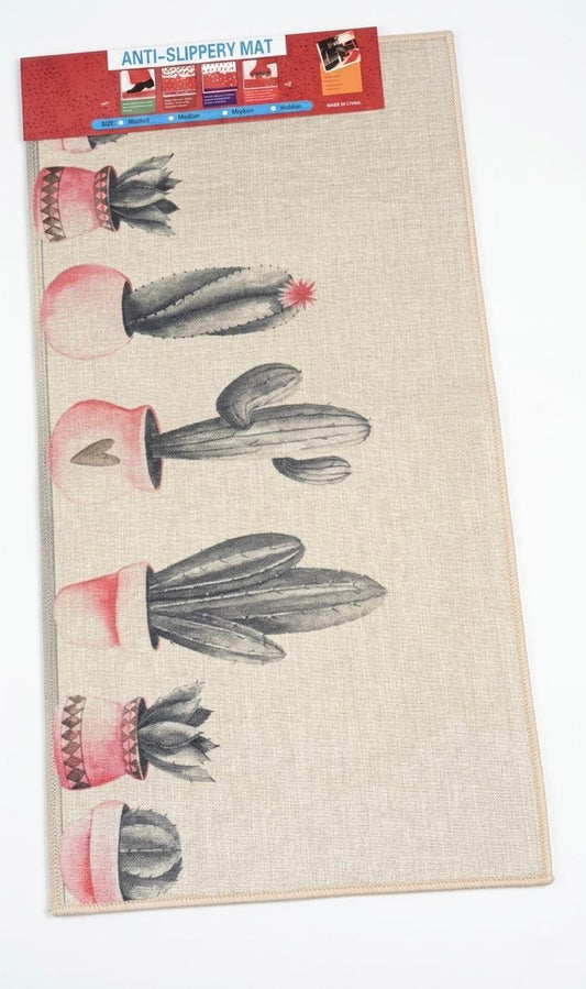 Cactus Design Anti-Slip Decorative Mat