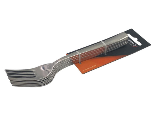 6-Piece Stainless Steel Dinner Fork Set – Sleek & Durable Design - Small