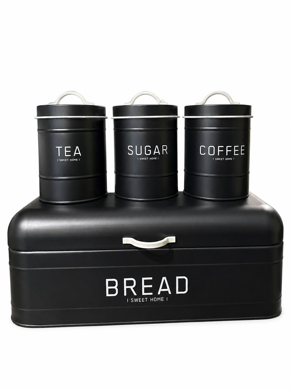 Bread Bin & Kitchen Canister Set