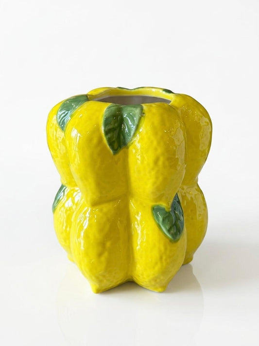 Lemon Design Ceramic Decorative Vase