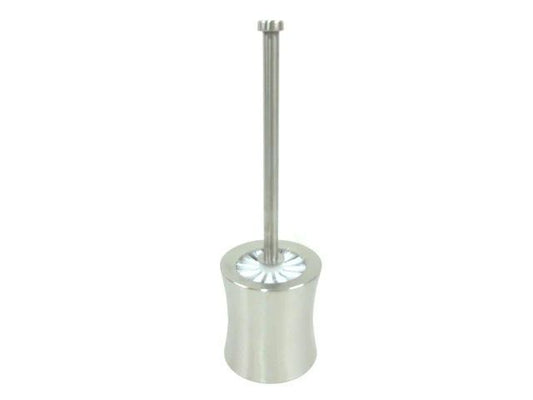 Curved Stainless Steel Toilet Brush with Holder