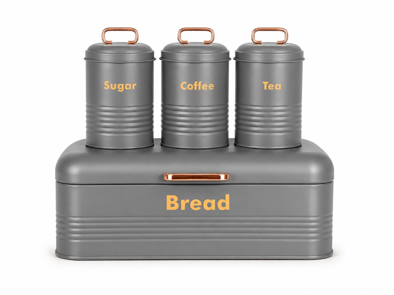 Bread Bin & Kitchen Canister Set
