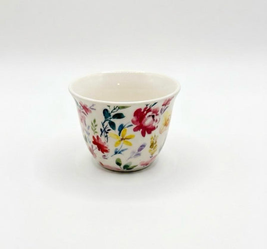 Vintage Floral Espresso Cup Set – Set of 12