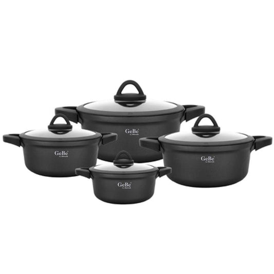 GeBe Premium Non-Stick Casserole Set – 4 Pieces