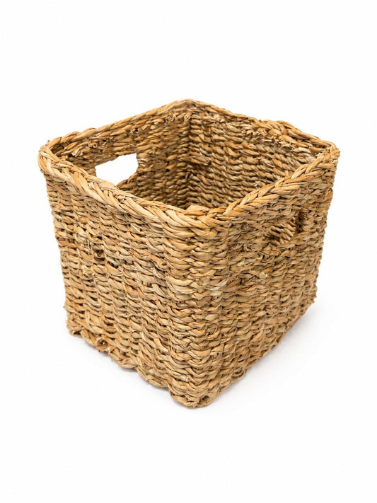 Handwoven Square Storage Basket