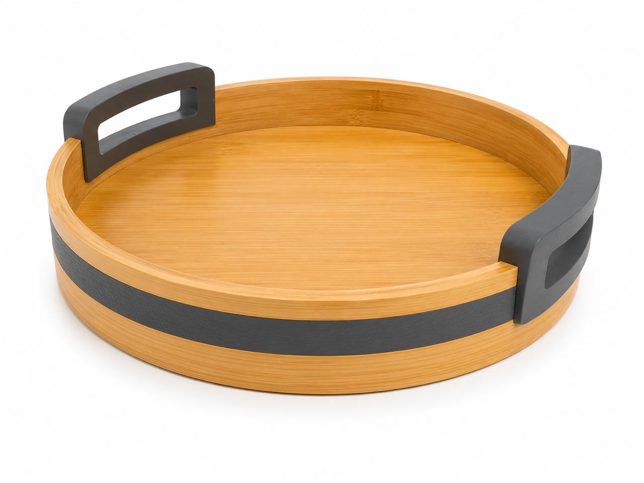 Round Wooden Serving Tray