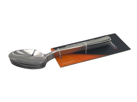 6-Piece Stainless Steel Soup Spoon Set – Premium 18/10 Quality