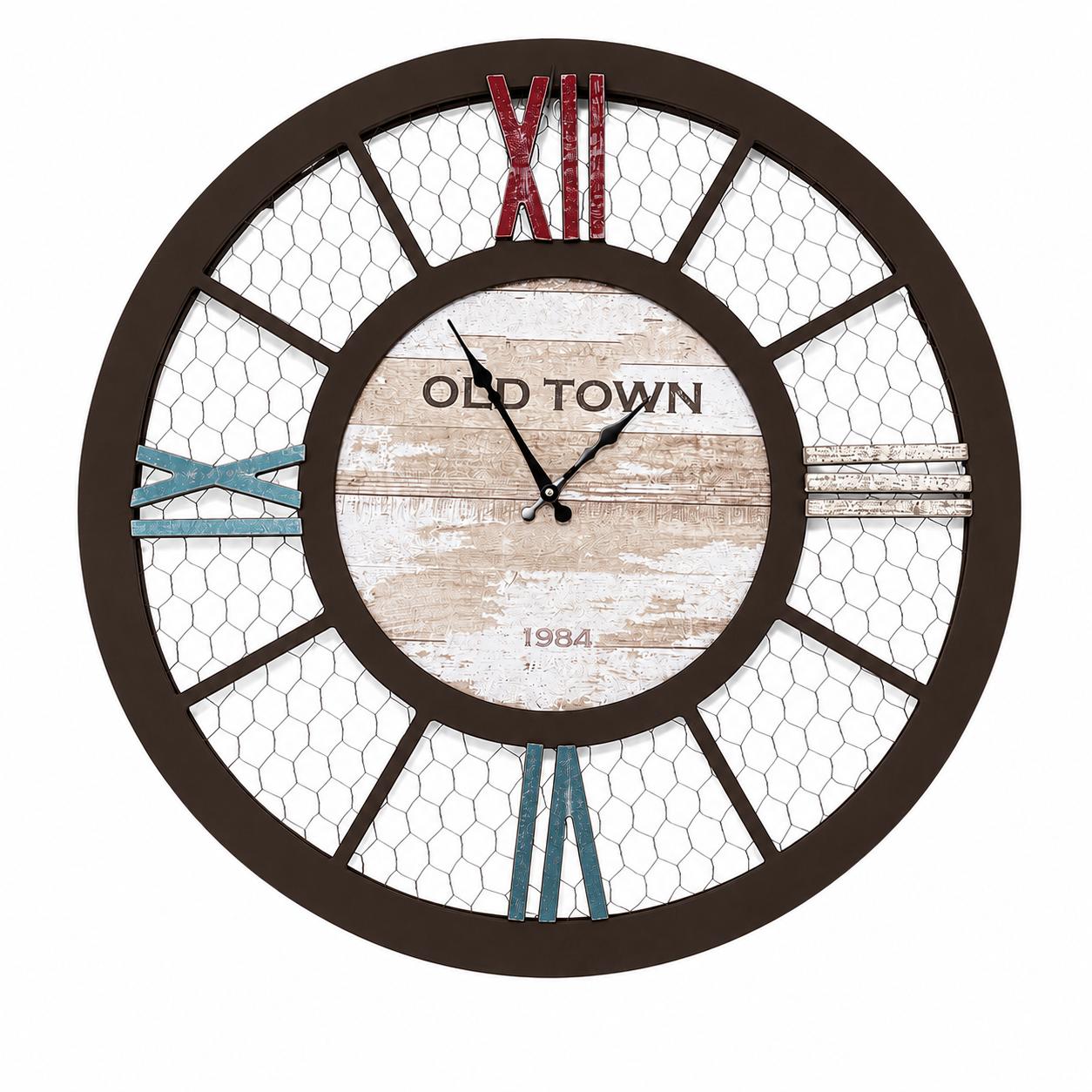 Vintage Industrial Wall Clock (80cm)
