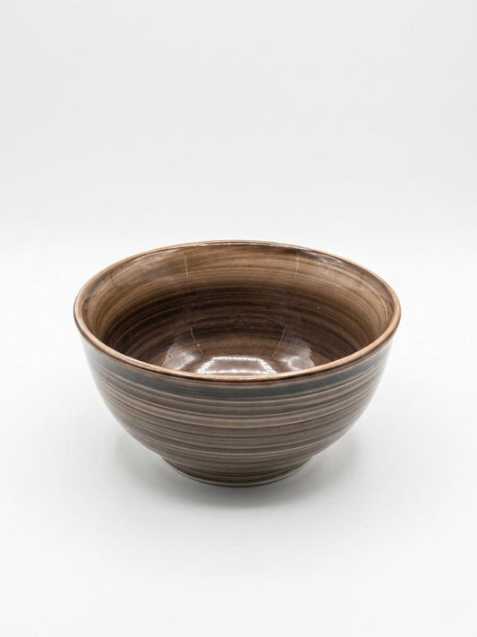 Earth Tone Striped Serving Bowl (6pcs)