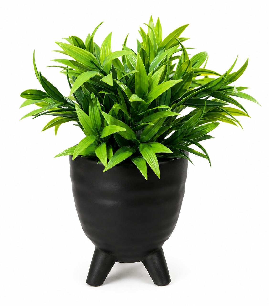 Lush Leaf Decorative Potted Plant