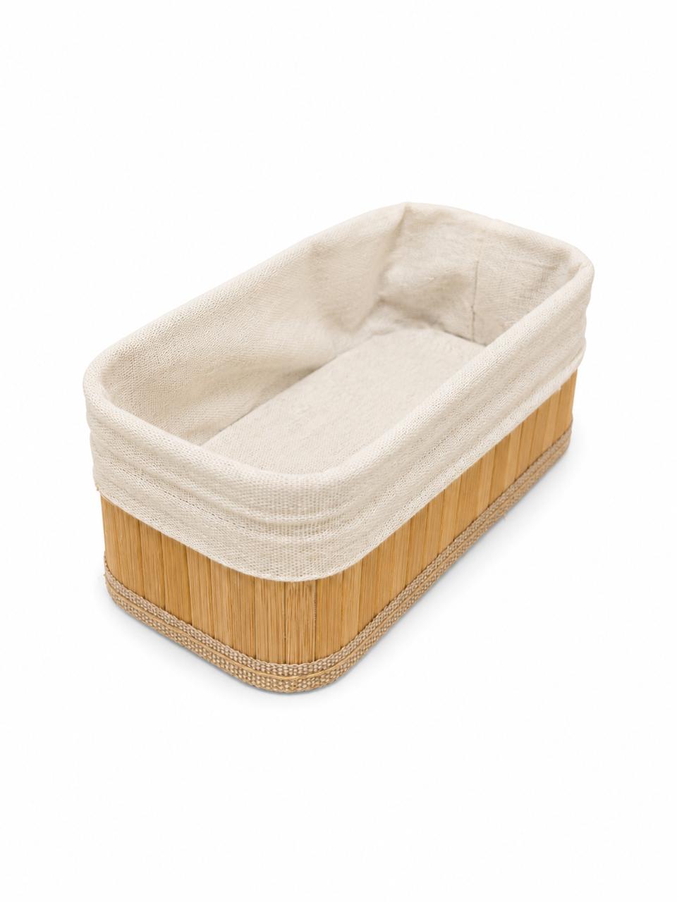 Rectangular Bread Basket with Fabric Liner