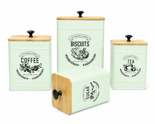 4-Piece Kitchen Storage Canister Set