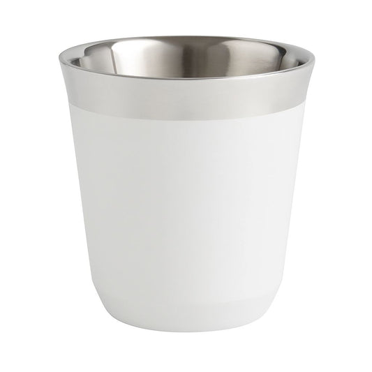 Double-Wall Stainless Steel Espresso Cup – White Exterior