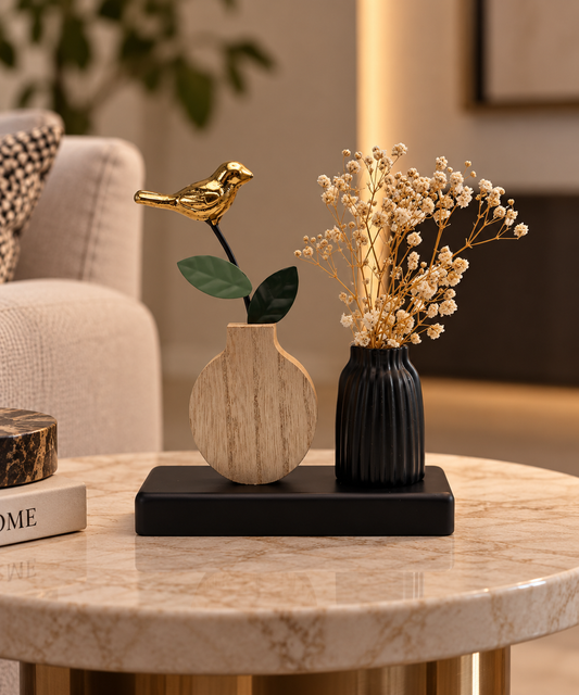 Decorative Bird Floral Set