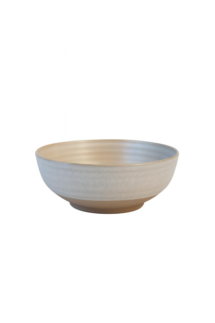 Stoneware Minimalist Serving Bowl – Natural Beige - 6pcs