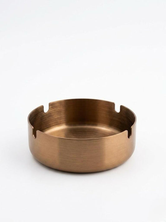 Elegant Bronze Metal Ashtray
