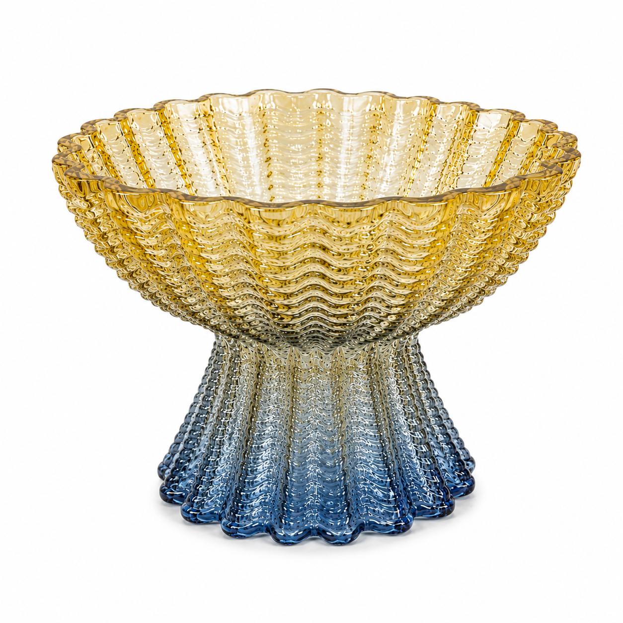Pedestal Glass Fruit Bowl - 17cm