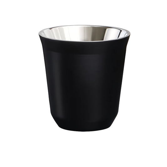 Double-Wall Stainless Steel Espresso Cup – Black Exterior
