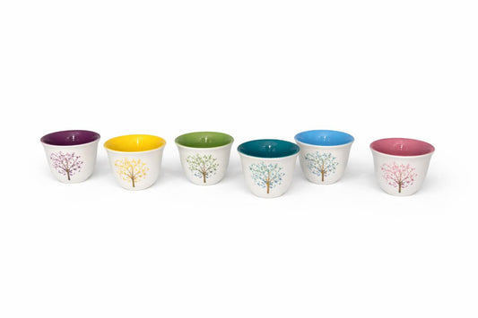 Decorated Espresso Cups – Set of 12
