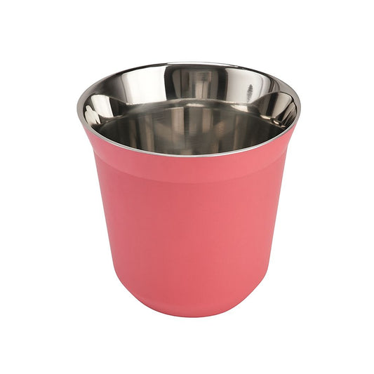 Double-Wall Stainless Steel Espresso Cup – Pink Exterior