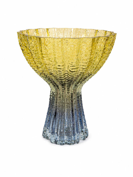 Pedestal Decorative Glass Bowl - 22cm