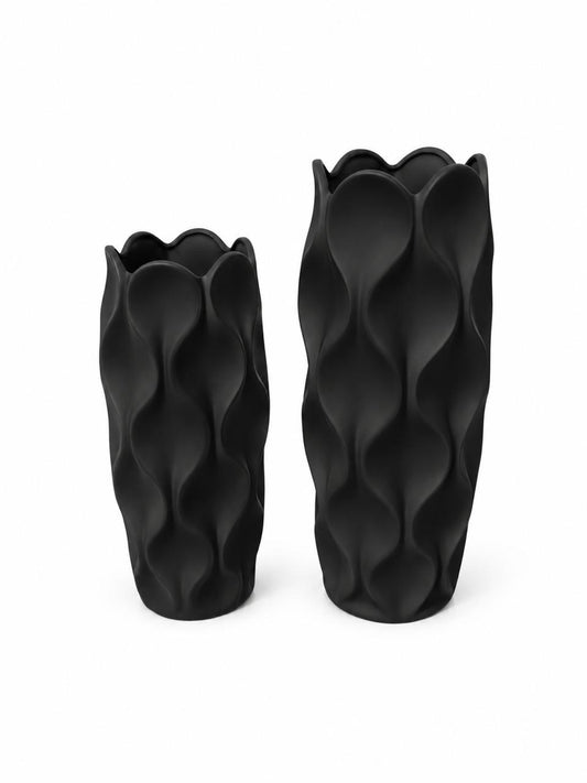 2-Piece Decorative Vase Set - 25/30cm
