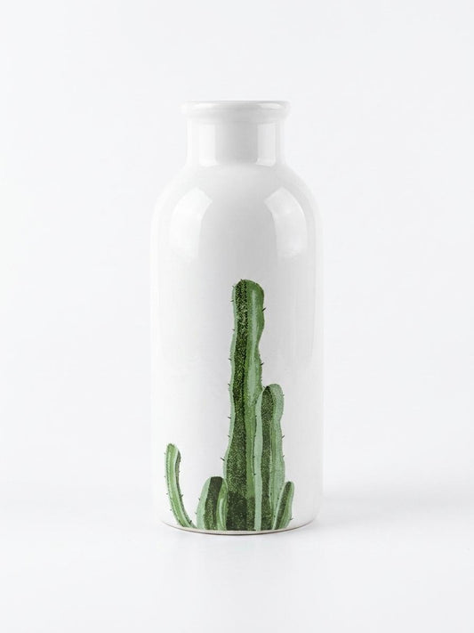 Minimalist Cactus Print Vase