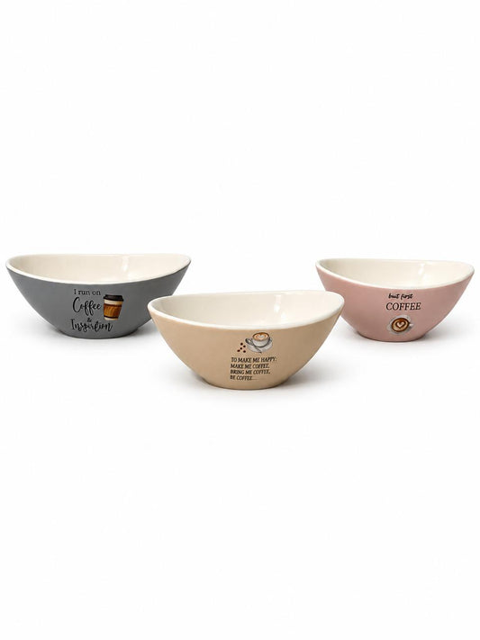 Coffee Serving Bowl Set of 6