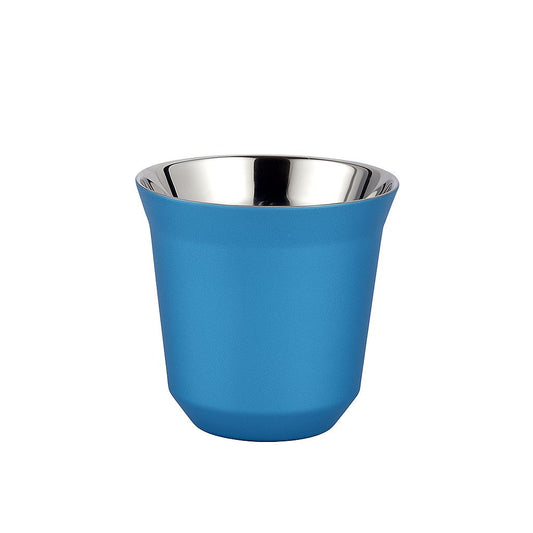 Blue Stainless Steel Espresso Cup