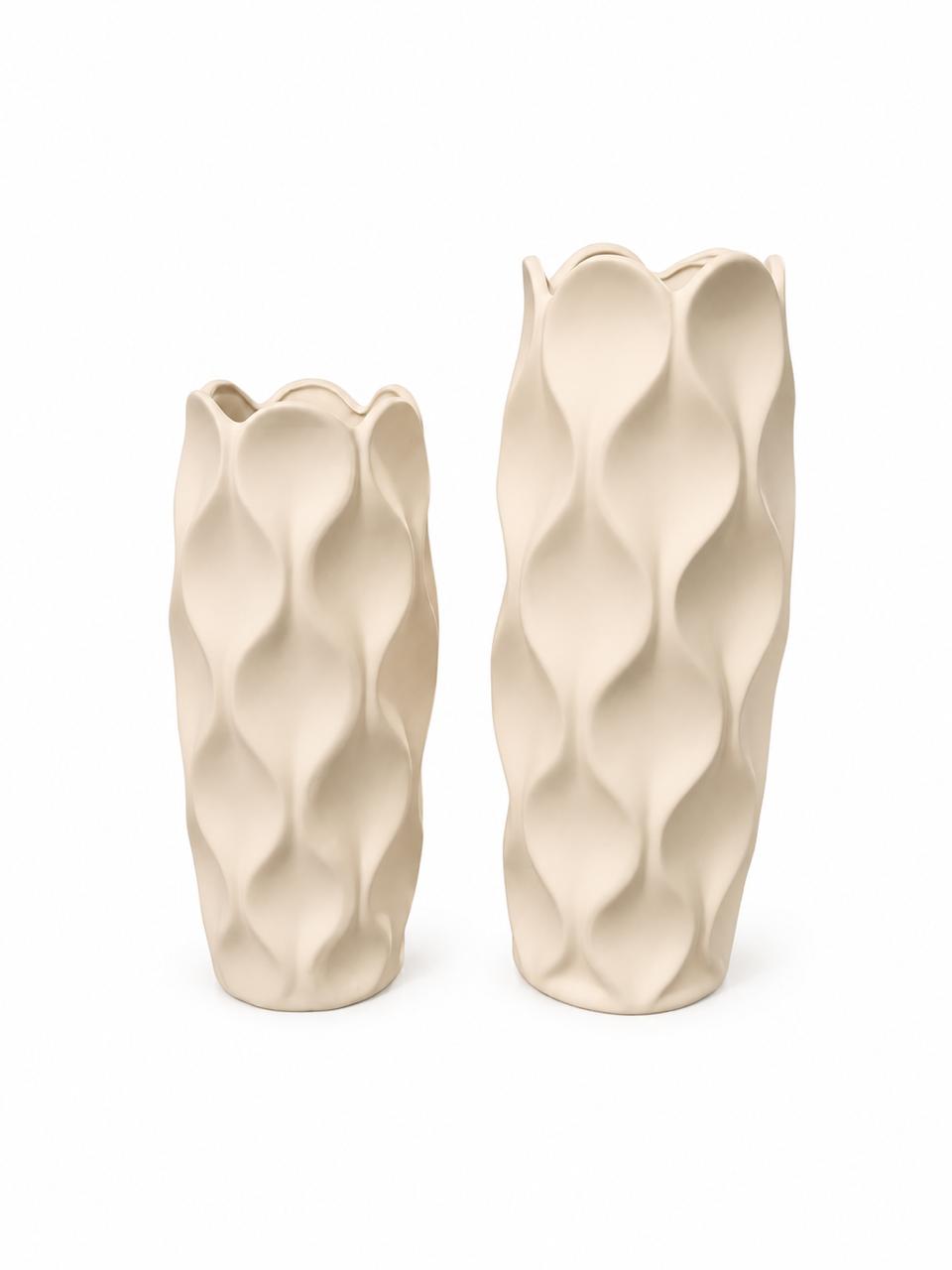 2-Piece Decorative Vase Set - 25/30cm
