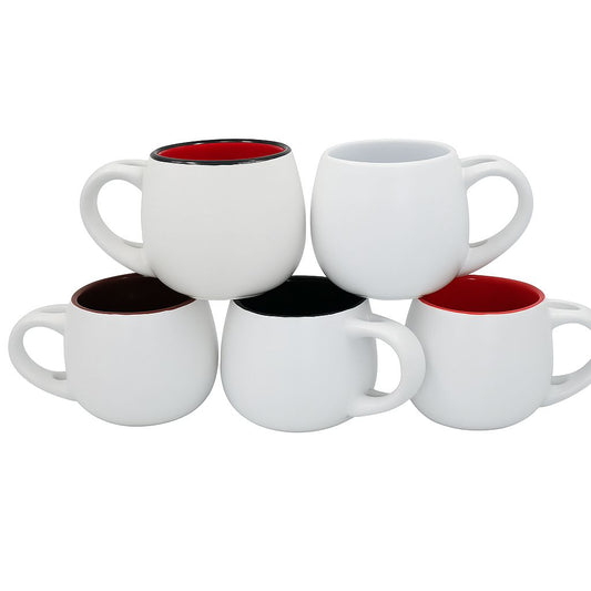 Modern Round Mug Set – 6 Pieces