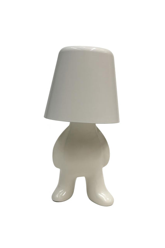 Minimalist White Standing Figure Lamp