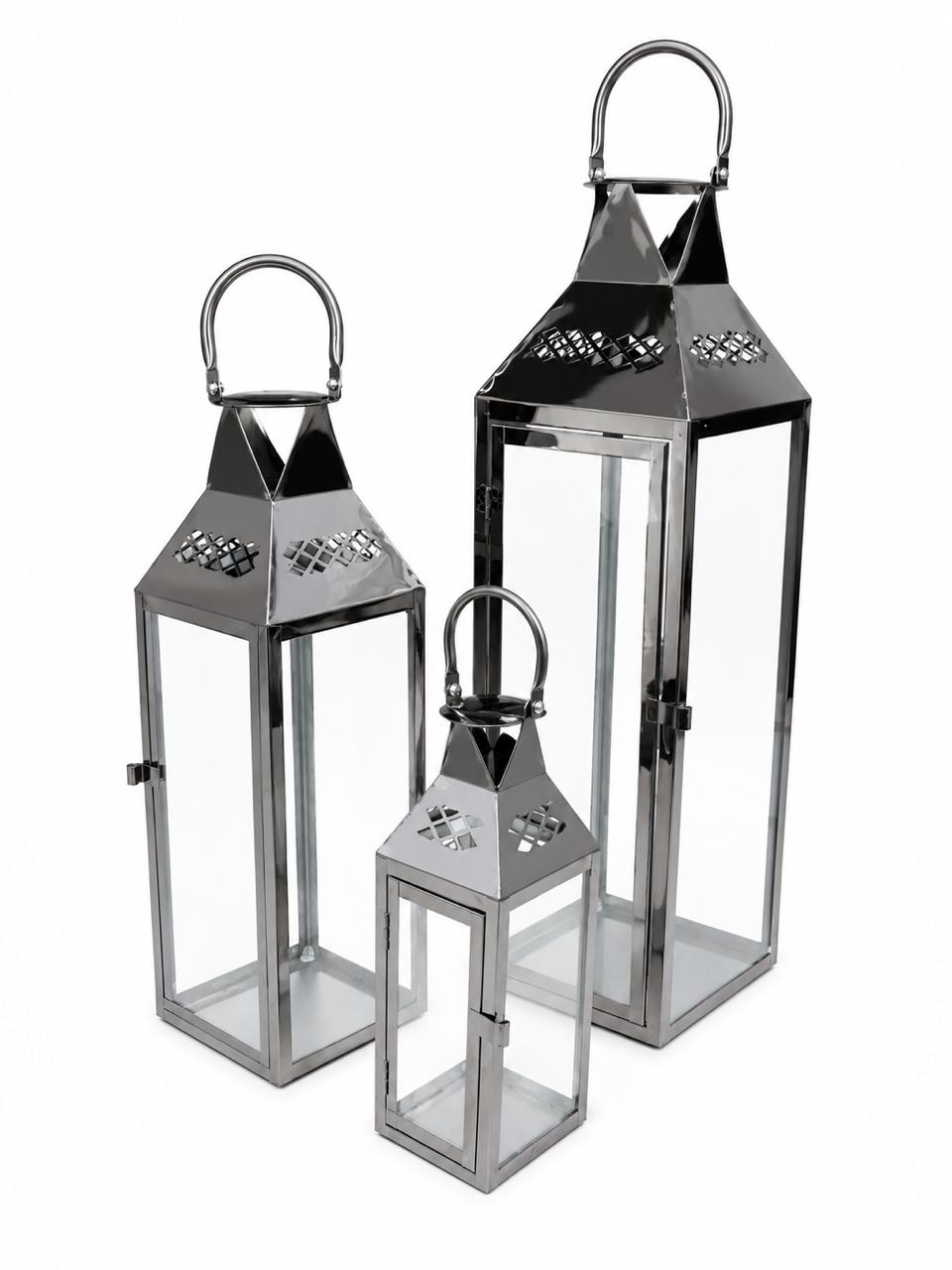 Decorative Lantern Set – 3 Pieces