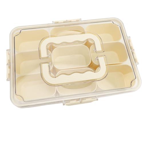 Multi-Compartment Food Storage Box with Handle