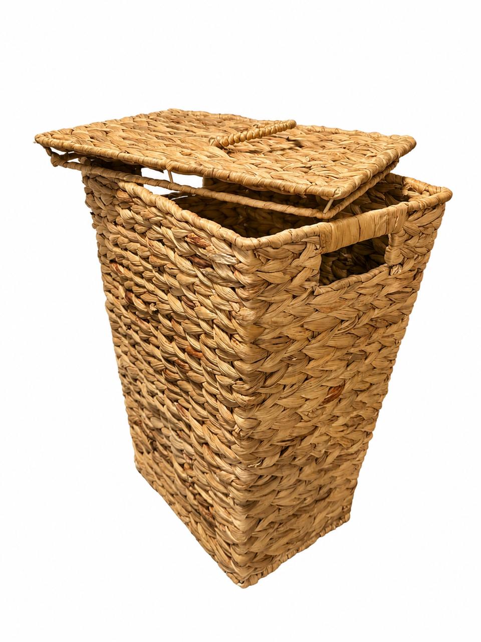 Woven Laundry Basket with Lid (55*40)