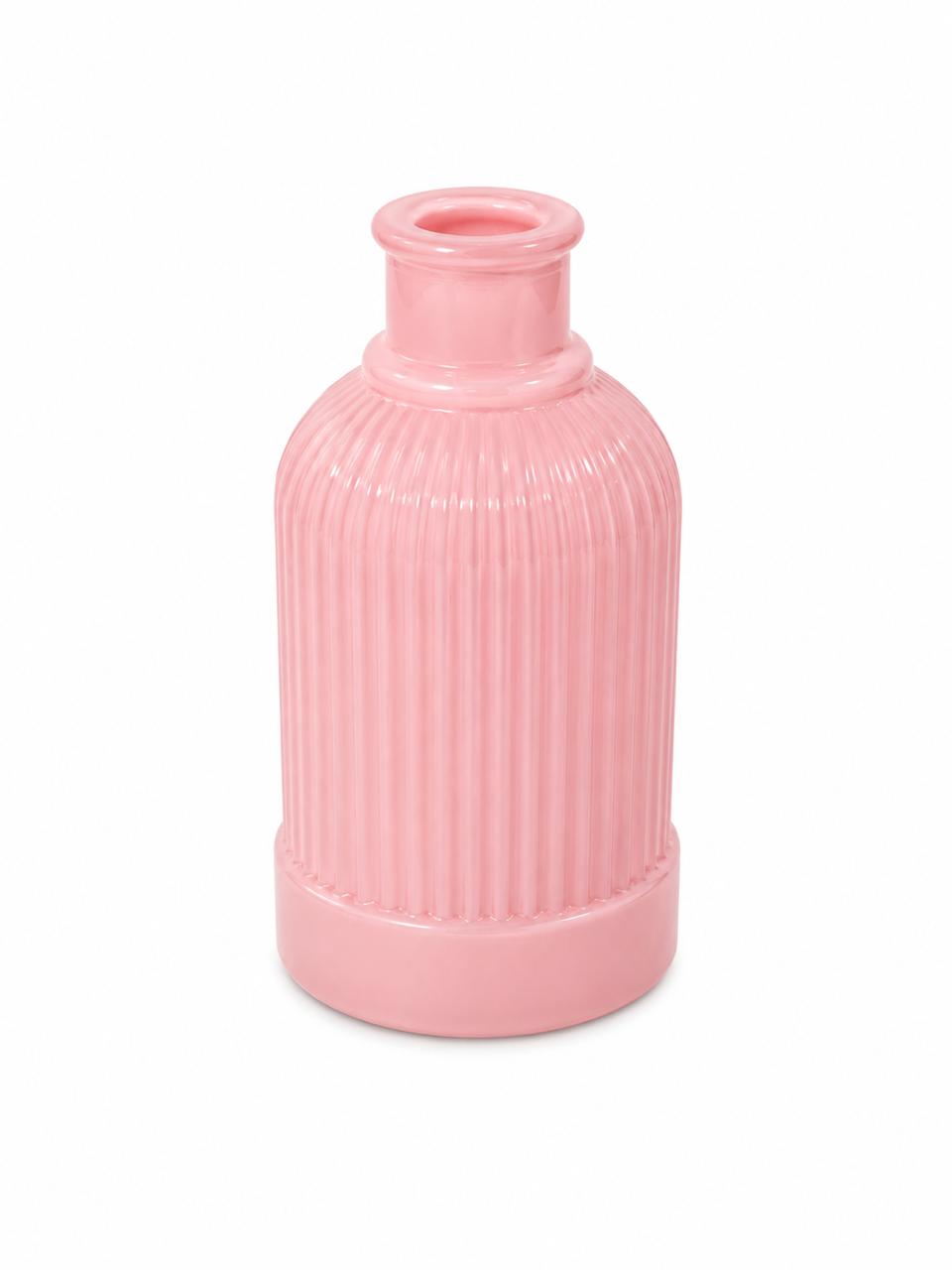 Tall Ribbed Decorative Vase - 12cm