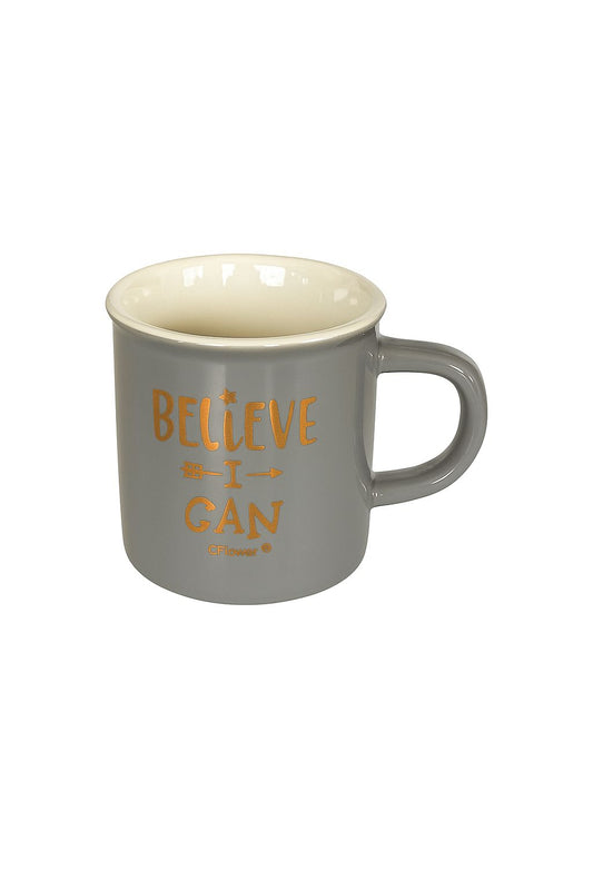 "Believe I Can" Grey Espresso Mug