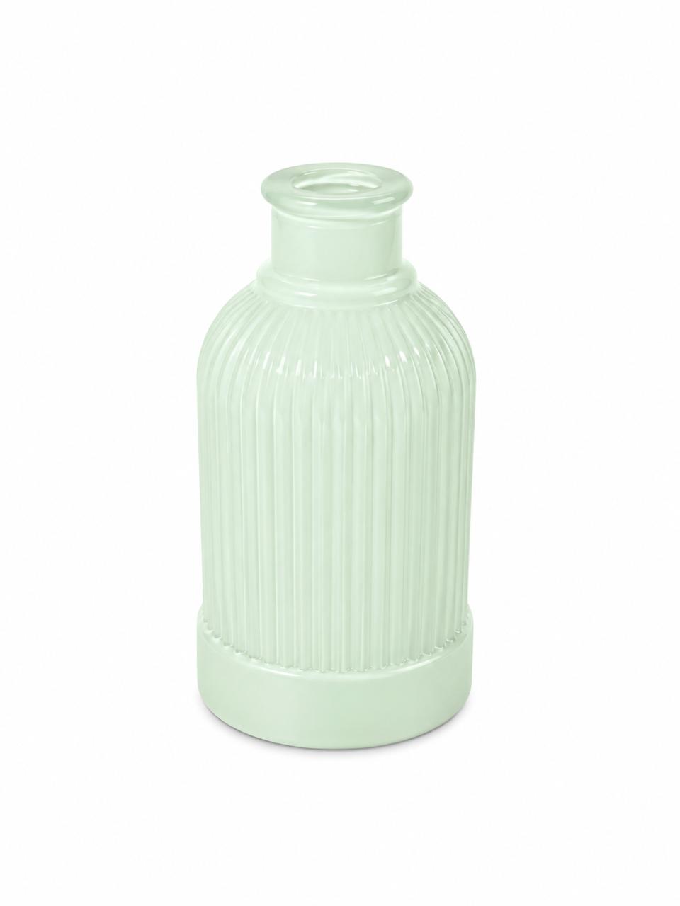 Tall Ribbed Decorative Vase - 12cm