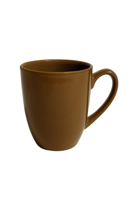 Glossy Caramel Porcelain Mug – 1 Piece