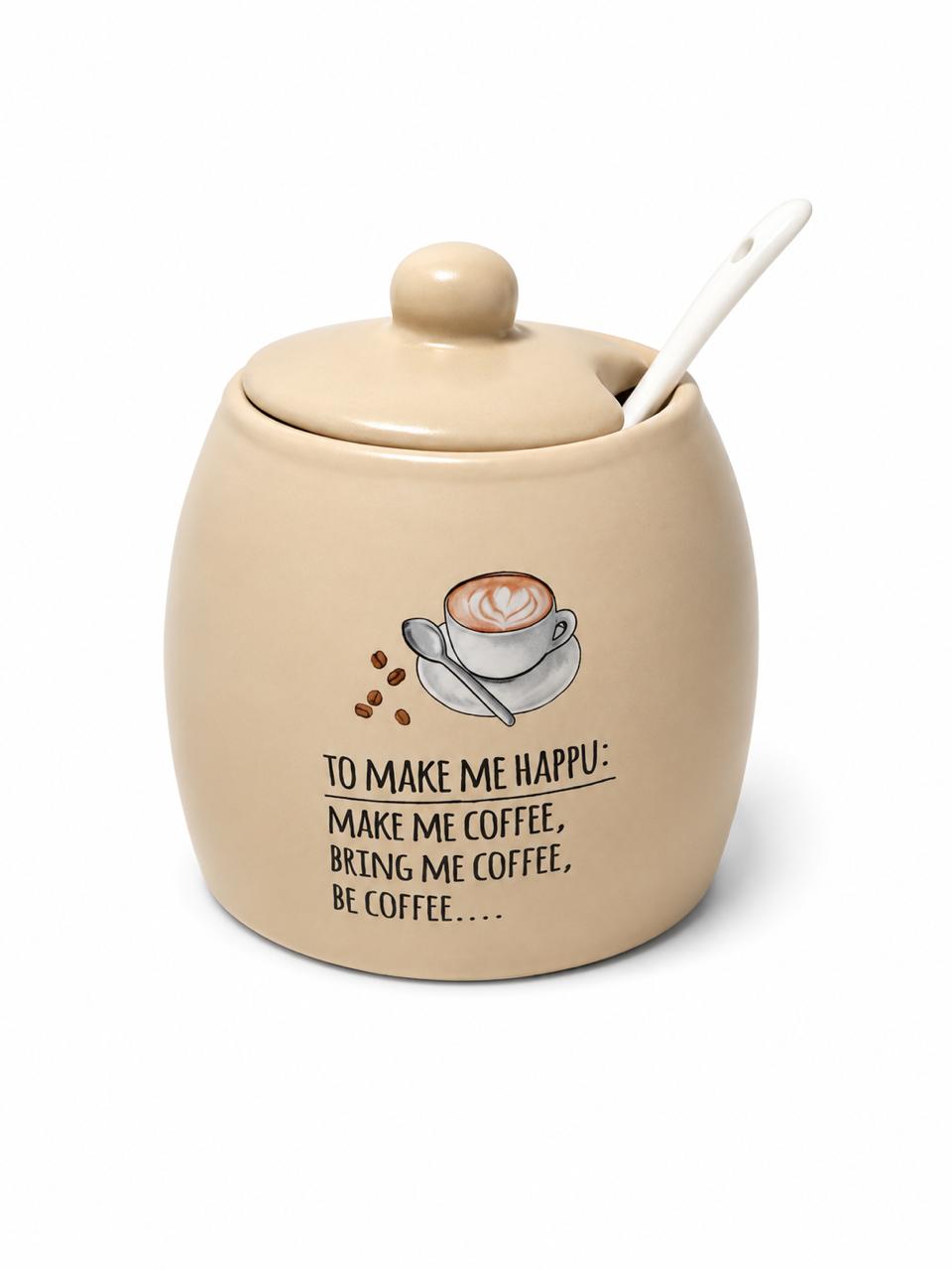 Coffee Storage Jar with Spoon
