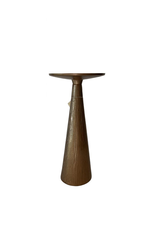 Bronze Textured Candle Holder
