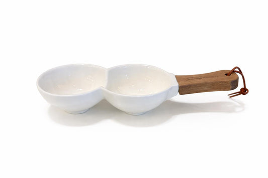 Double Serving Bowl with Handle