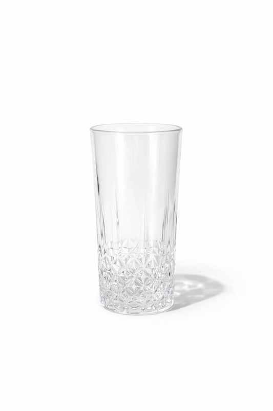 Tall Elegant Pattern Glass – Set of 6