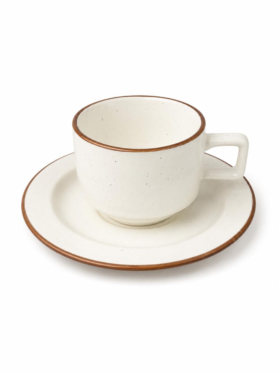 Classic Coffee Cup & Saucer - Set of 6