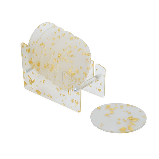 Elegant Resin Coaster Set – 6 Pieces