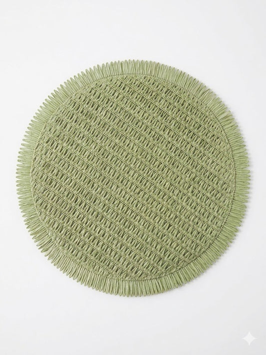 Round Woven Natural Placemat 6pcs